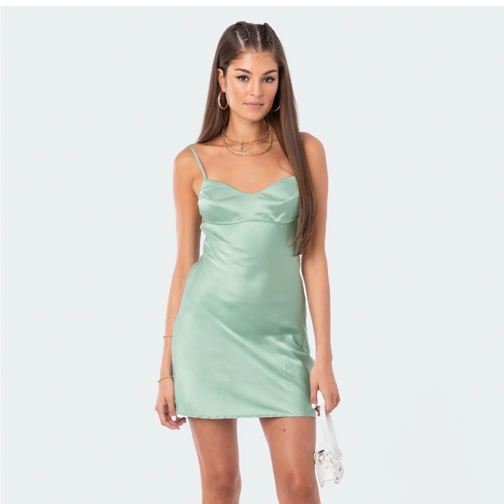 Edikted green dress